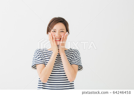 A woman with a smile A woman with a smile 64246458