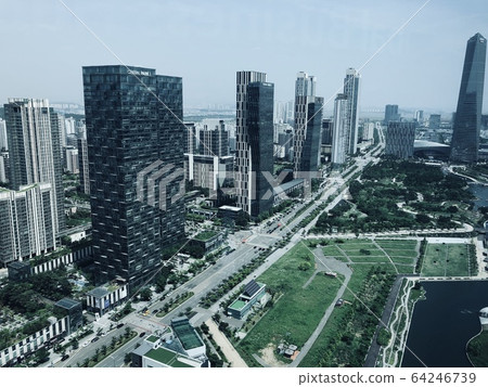 High rise building incheon 64246739