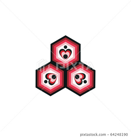 Aboriginal art dots painting icon logo design Aboriginal art dots painting icon logo design 64248190