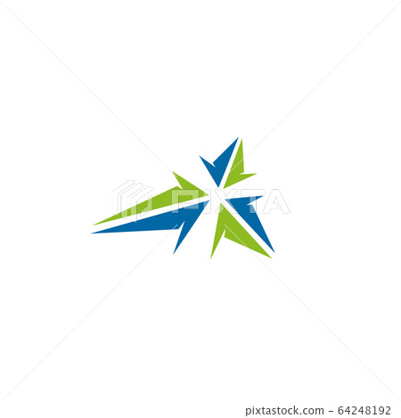 Triple arrow logo icon design template 64248192