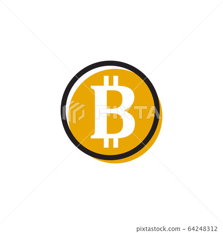 Bitcoin currency icon logo design vector Bitcoin currency icon logo design vector 64248312