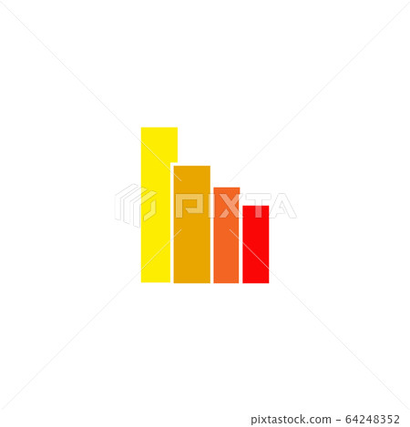 Down trend chart icon logo design 64248352