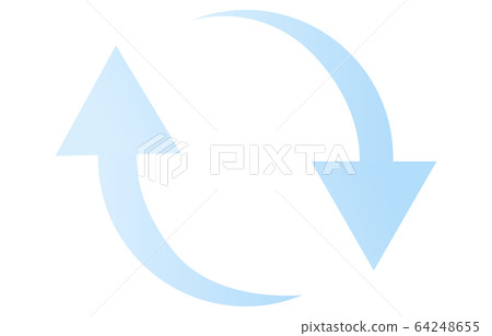 交換圖像圖標,淺藍色 交換圖像圖標,淺藍色 64248655