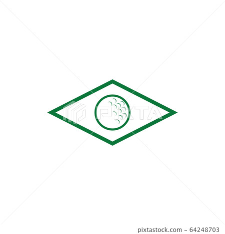 Golf sport icon logo design template 64248703