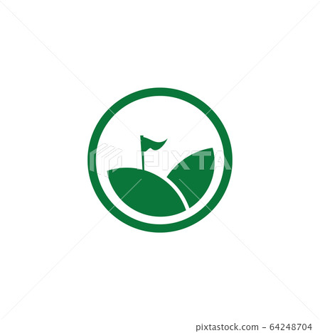 Golf sport icon logo design template Golf sport icon logo design template 64248704