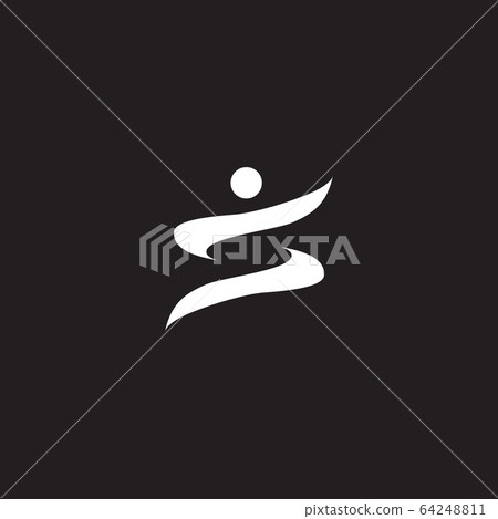 Simple human character logo design 64248811
