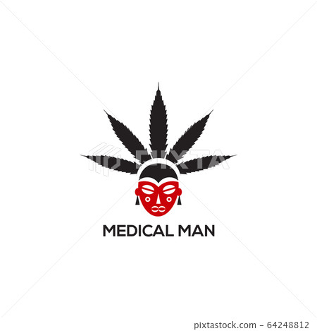 Traditional Indian medical logo design with 64248812