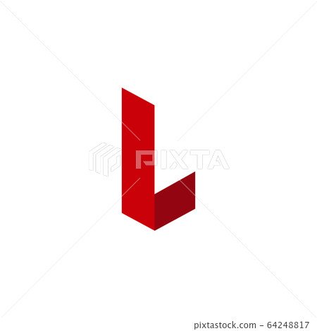 L letter initial icon logo design template - Stock Illustration ...