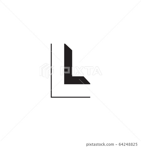 L letter initial icon logo design template - Stock Illustration ...