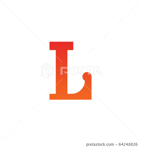 L letter initial icon logo design template - Stock Illustration ...
