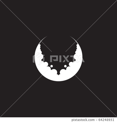 Moon logo design vector template illustration 64248931