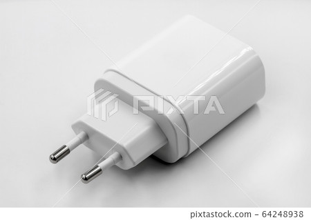 White socket travel charger for three USB ports White socket travel charger for three USB ports 64248938