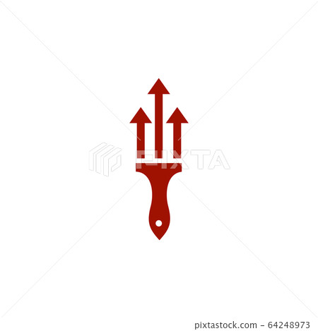 Paint brush icon logo design template Paint brush icon logo design template 64248973