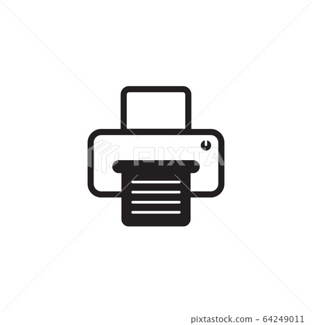 Printer icon logo design template Printer icon logo design template 64249011