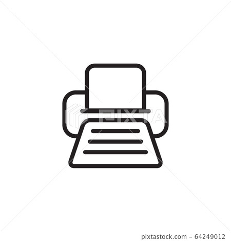 Printer icon logo design template 64249012