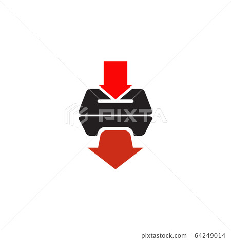 Printer icon logo design template Printer icon logo design template 64249014