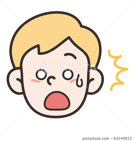 scared child face clipart