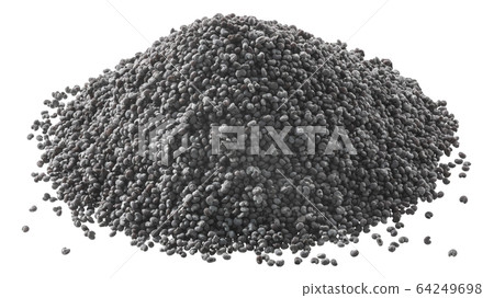 Poppy seeds pile p. somniferum, paths Poppy seeds pile p. somniferum, paths 64249698