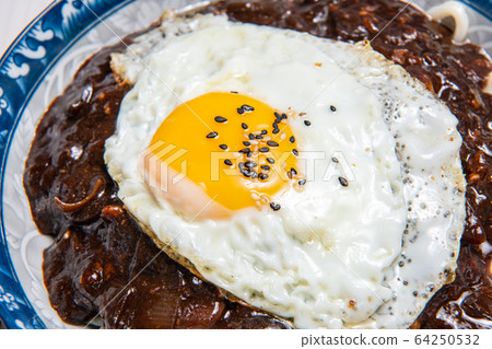 Korean food, bibimbap, toppogi, chajangmyeon, stone-roasted bibimbap Korean food, bibimbap, toppogi, chajangmyeon, stone-roasted bibimbap 64250532
