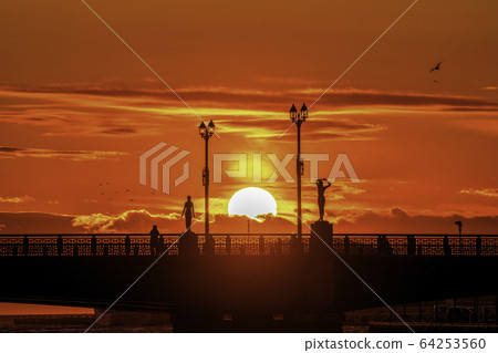 釧路的日落 釧路的日落 64253560