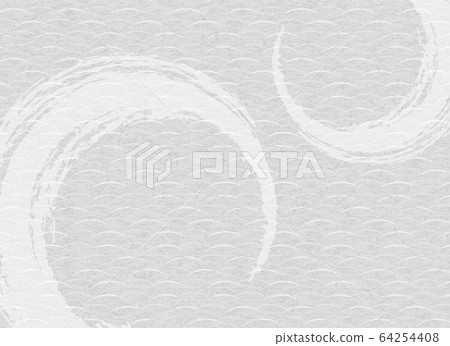 背景：日式和風日式傳統日式牆紙紋理折疊屏風麩皮灰色 64254408