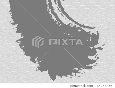 Background: Japanese pattern Japanese style tradition Japanese wallpaper texture folding screen bran fusuma gray 64254436