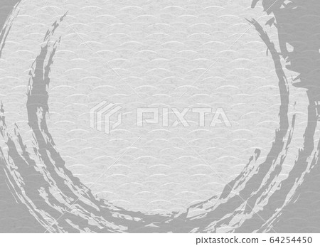 Background: Japanese pattern Japanese style tradition Japanese wallpaper texture folding screen bran fusuma gray 64254450