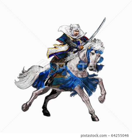 戰國軍閥上杉憲信騎馬_01 64255046