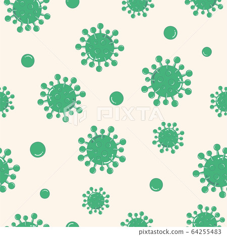 Coronavirus ,COVID-19 seamless pattern vector - Stock Illustration ...