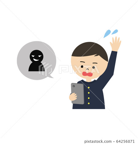 Smartphone fraud male junior high school students 64256871