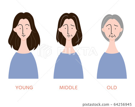 Changes in hair and appearance by age / Women 64256945