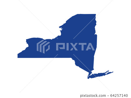 New York State Map. Vector Design illustration 64257140