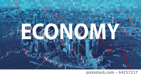 Economy theme with Manhattan New York City Economy theme with Manhattan New York City 64257217