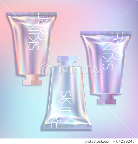 Vector Short Holographic Tube Hand Cream CC Cream Foundation Beauty Makeup Skincare Medical Medicated Repair Cream Unicorn Mermaid Theme Sweet Girl Packaging Vector Short Holographic Tube Hand Cream CC Cream Foundation Beauty Makeup Skincare Medical Medicated Repair Cream Unicorn Mermaid Theme Sweet Girl Packaging 64259245