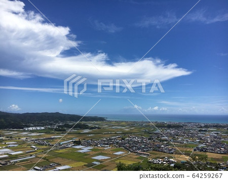 Blue sky plain Blue sky plain 64259267