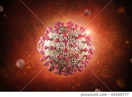 coronavirus cell or covid-19 cell 64260577