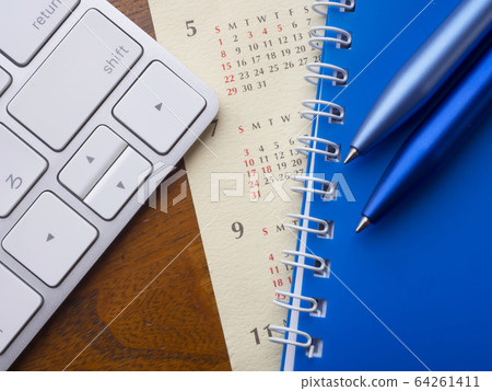 Business image · calendar · keyboard · notebook Business image · calendar · keyboard · notebook 64261411
