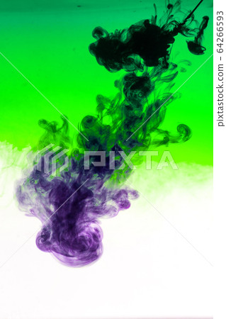 Cloud of ink in water isolated on white. Color of Cloud of ink in water isolated on white. Color of 64266593