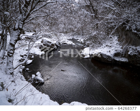 Snow Taishaku Gorge 64268377