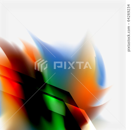 Liquid fluid color splashes abstract background, bright colorful shapes. Techno futuristic vector abstract background For Wallpaper, Banner, Background, Card, Book Illustration, landing page Liquid fluid color splashes abstract background, bright colorful shapes. Techno futuristic vector abstract background For Wallpaper, Banner, Background, Card, Book Illustration, landing page 64269234