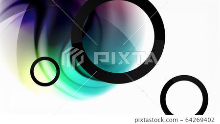 Abstract background, fluid mixing gradient liquid style colors composition. Vector Illustration For Wallpaper, Banner, Background, Card, Book Illustration, landing page 64269402