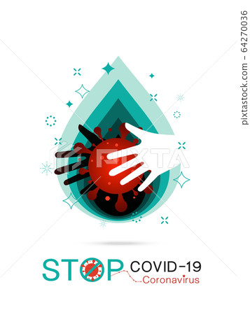 Stop Corona Virus Vector illustration 64270036