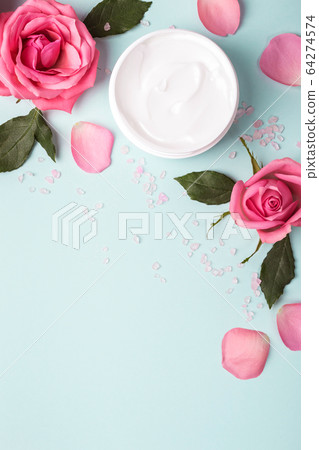 Natural Cosmetics cream. Organic Skin care 64274574