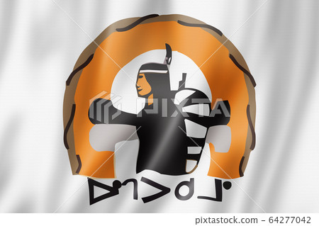 Cree people ethnic flag, Canada 64277042