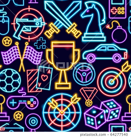 Cyber Sport Seamless Pattern 64277540