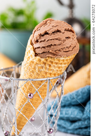 Delicious coffe ice cream for dessert Delicious coffe ice cream for dessert 64278072