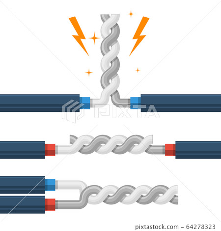Types of wires twisting, shorting of high-voltage 64278323