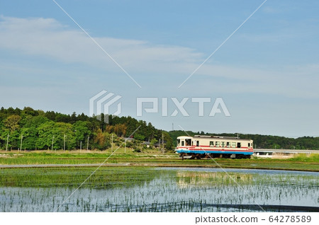 Regular train running between Hitachinaka Kaihin Railway Minato Line, Nakane and Kanakami Stations (Miki 300) 64278589
