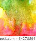 Watercolor bright hand drawn background, Aquarelle image 64278894