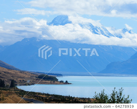 新西蘭普卡基湖/庫克山風景 64278919